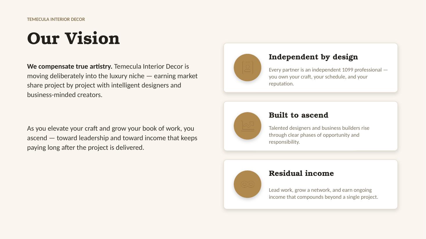 The Vision Plan — slide 2